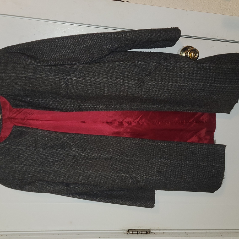 Gray and Red Blazers & Suit Jackets